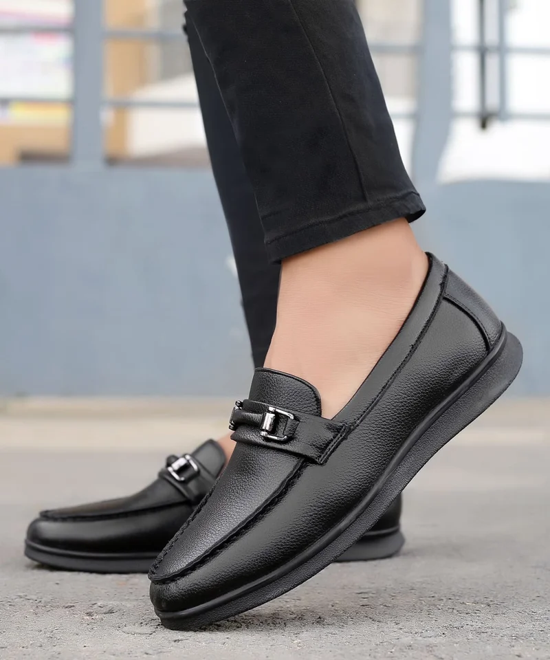 Bacca Bucci Black LISBON Dress Loafer Moccasins Driving Shoes for Men | Best Price UAE